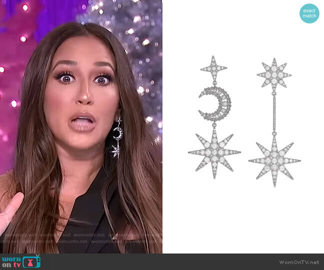 Star of Wonder Earrings by Xixi worn by Adrienne Houghton on The Real