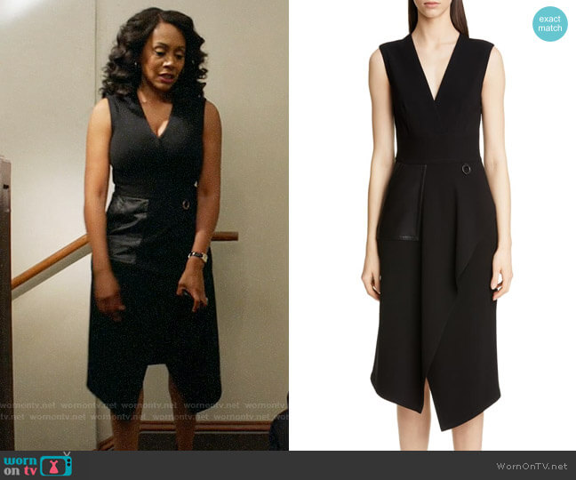 WornOnTV: Lola’s black leather patch dress on All Rise | Simone Missick ...