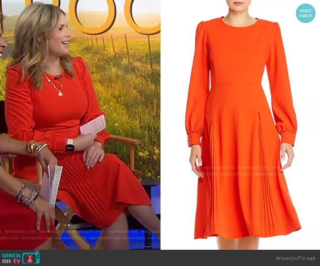 Knit Crepe Dress by Tory Burch worn by Jenna Bush Hager on Today