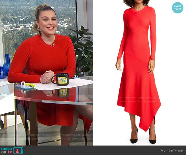 Viviana Dress by A.L.C. worn by Carissa Loethen Culiner on E! News