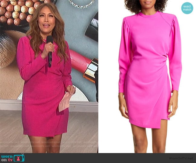 WornOnTV: Carrie’s pink puff sleeve dress on The Talk | Carrie Inaba ...