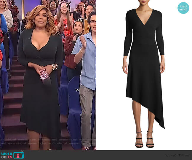 Morrow Asymmetrical Dress by A.L.C. worn by Wendy Williams on The Wendy Williams Show