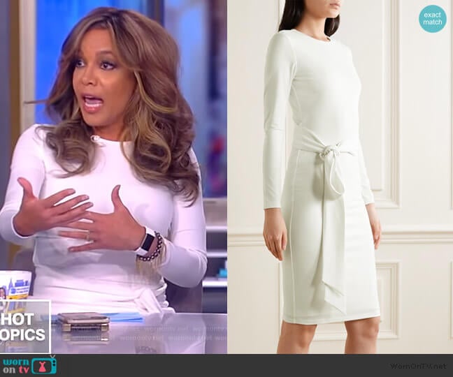 Delora Stretch-crepe Dress by Alice + Olivia worn by Sunny Hostin on The View