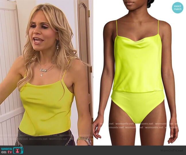 Harmon Bodysuit by Alice + Olivia worn by Jackie Goldschneider on The Real Housewives of New Jersey