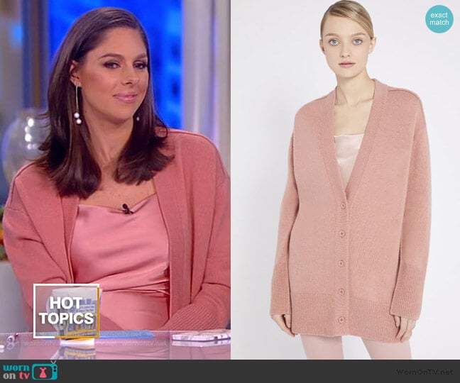 Louie V-neck Oversized Cardigan by Alice + Olivia worn by Abby Huntsman on The View