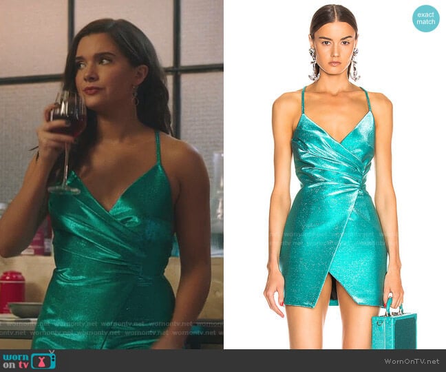 Wrap Effect Dress by Area worn by Jane Sloan (Katie Stevens) on The Bold Type