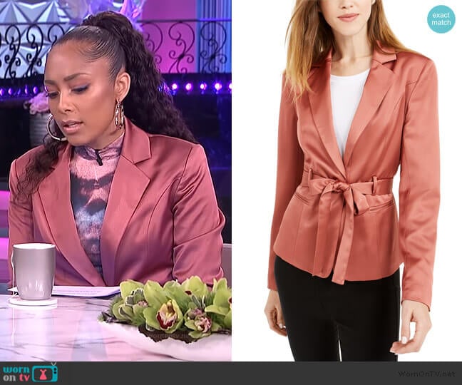 WornOnTV: Amanda’s tie dye top and pink blazer on The Real | Amanda ...