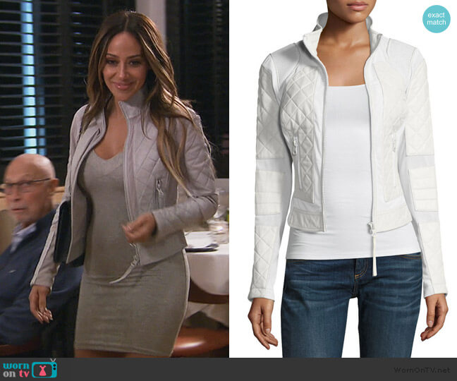 WornOnTV Melissa s quilted leather jacket on The Real Housewives