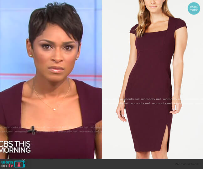 calvin klein cap sleeve dress