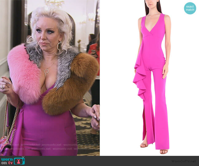 Jumpsuit by Chiara Boni La Petite worn by Margaret Josephs on The Real Housewives of New Jersey