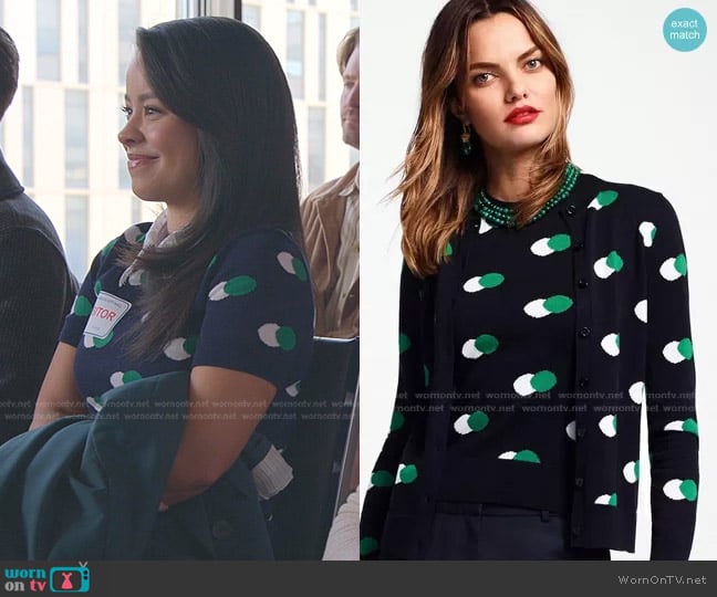 Cotton Pima Short Sleeve Sweater by Brooks Brothers worn by Mariana Foster (Cierra Ramirez) on Good Trouble