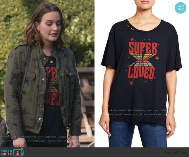 WornOnTV: Angie's red check bomber jacket on Single Parents, Leighton  Meester