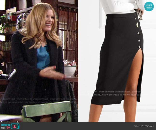 Cushnie et Ochs Dahlia Skirt worn by Phyllis Summers (Michelle Stafford) on The Young and the Restless