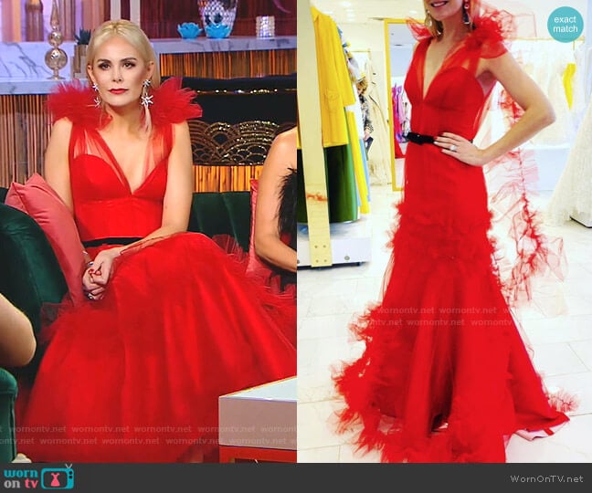 Custom designed by Nardos Design worn by Kameron Westcott on The Real Housewives of Dallas