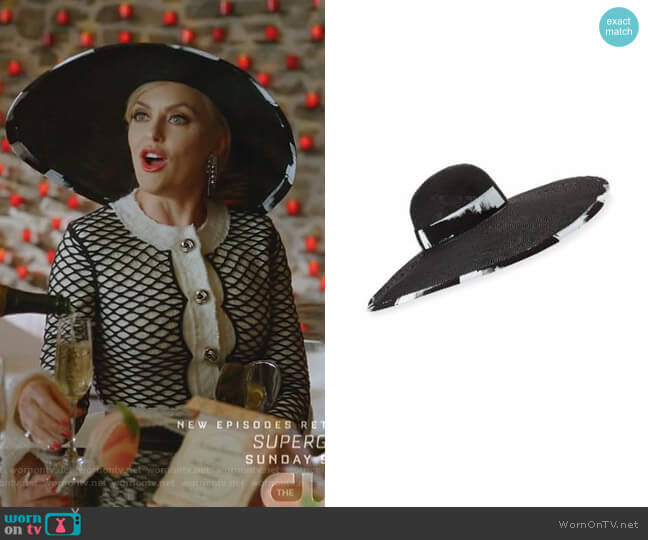 Sydney Straw Hat by Eugenia Kim worn by Alexis Carrington (Elaine Hendrix) on Dynasty