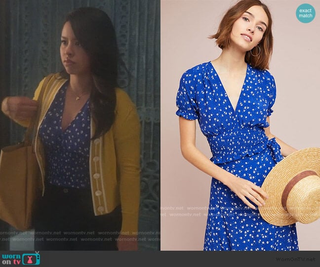 Faithfull Betina Floral Top by Anthropologie worn by Mariana Foster (Cierra Ramirez) on Good Trouble