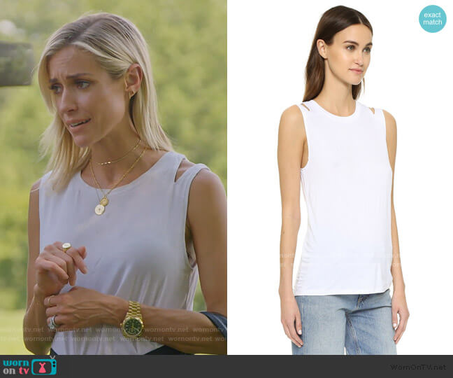 Mattias Cutout Tank by Feel The Piece worn by Kristin Cavallari on Very Cavallari