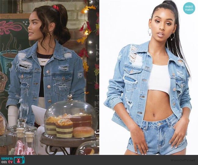 WornOnTV: Alexa’s distressed denim jacket on Alexa & Katie | Paris ...