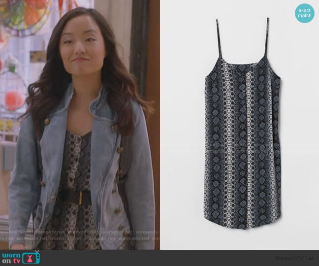 Dress with Buttons by H&M worn by Janet (Andrea Bang) on Kims Convenience