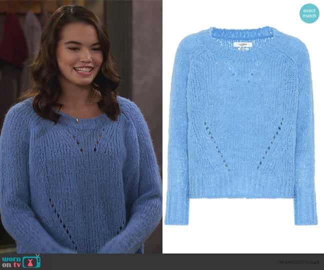 Shields alpaca-blend sweater by Isabel Marant Etoile worn by Alexa Mendoza (Paris Berelc) on Alexa & Katie