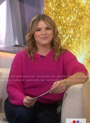 Jenna's pink sweater on Today