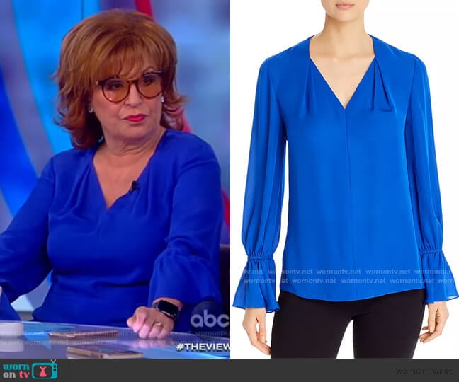 Kitty Silk Blouse by Kobi Halperin worn by Joy Behar on The View