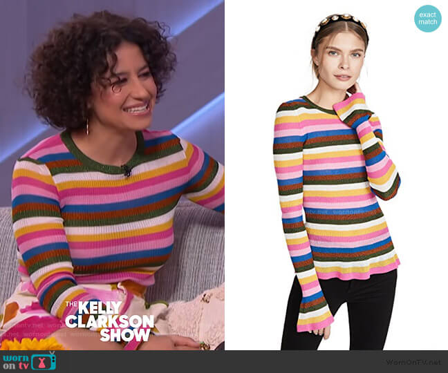 Striped Jumper by LA Doublej worn by Ilana Glazer on The Kelly Clarkson Show