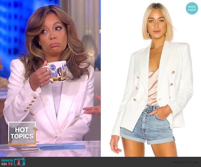 Kenzie Blazer by L'Agence worn by Sunny Hostin on The View