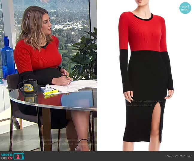 Lenna Sweater Dress by Bailey 44 worn by Carissa Loethen Culiner on E! News