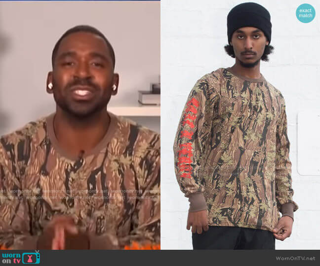 Long Sleep HT Trap Tee by Coal n Terry worn by Justin Sylvester on E! News