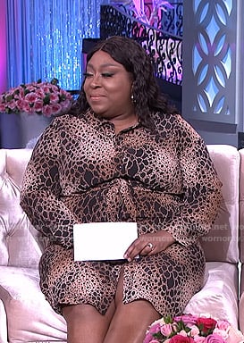 Loni's animal print shirtdress on The Real