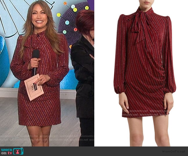 The Disco Dress by Marc Jacobs worn by Carrie Inaba on The Talk