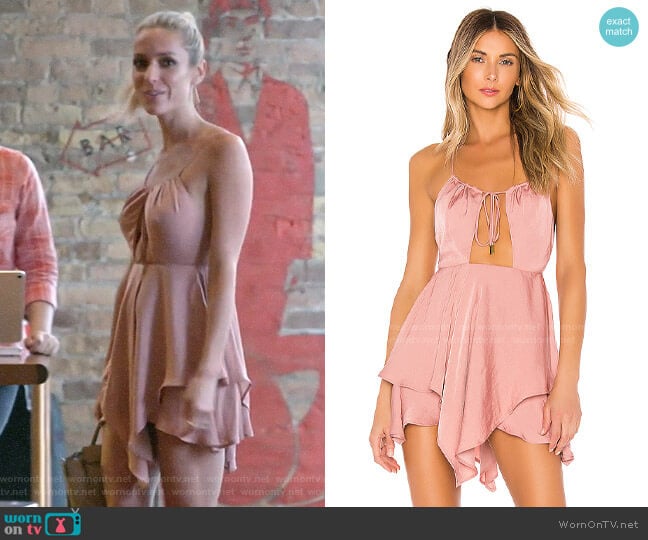 Michael Costello x Revolve Brendan Romper worn by Kristin Cavallari on Very Cavallari