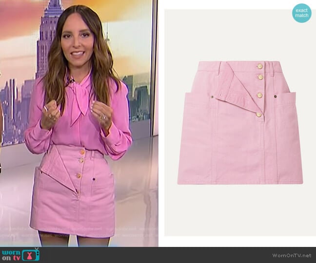 Nimes Skirt by Jacquemus worn by Lilliana Vazquez on E! News