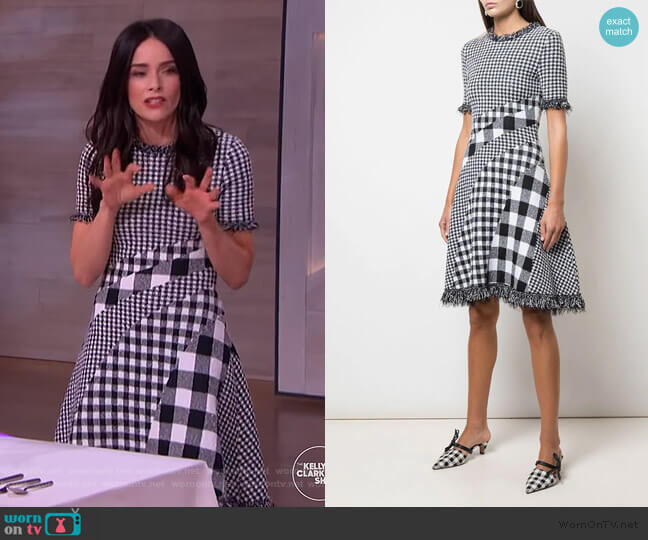 Checked Dress by Oscar de la Renta