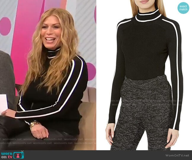 Racer Rib Pullover by Milly worn by Jill Martin on Today