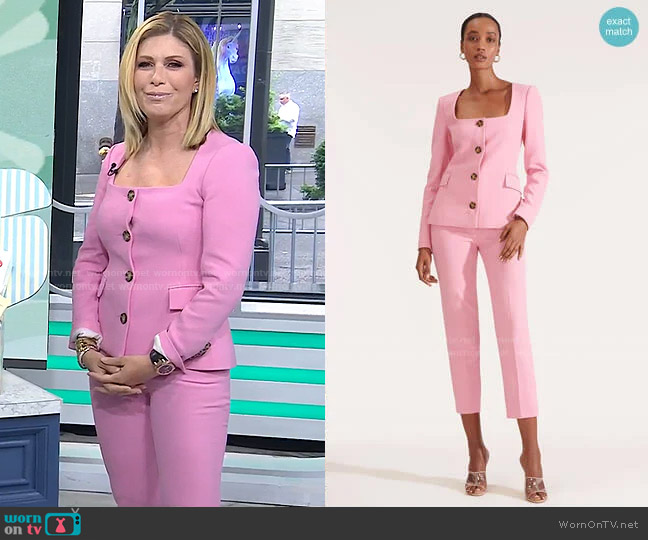 Ria Jacket and Gamila pants by Veronica Beard worn by Jill Martin on Today