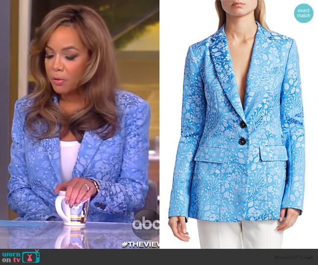 WornOnTV: Sunny’s blue floral print blazer on The View | Sunny Hostin ...