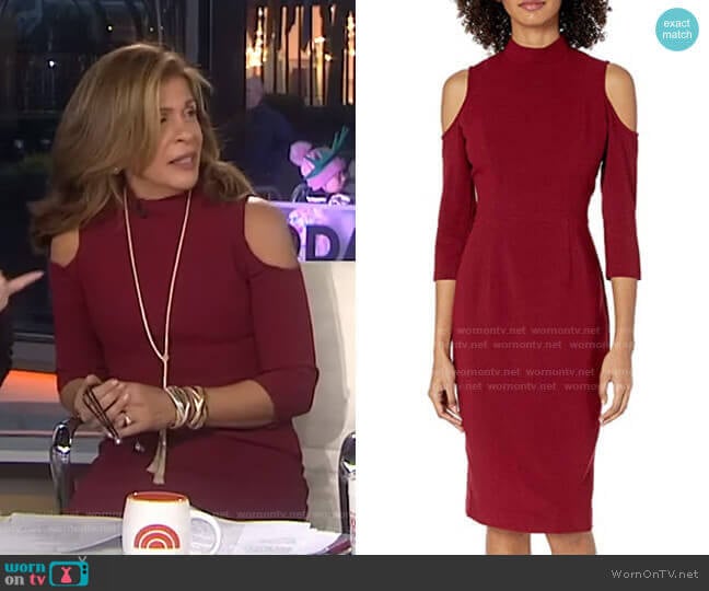 Sergia Sheath Dress by Black Halo worn by Hoda Kotb on Today