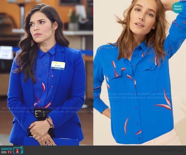 ba&shTerry Shirt worn by Amy (America Ferrera) on Superstore