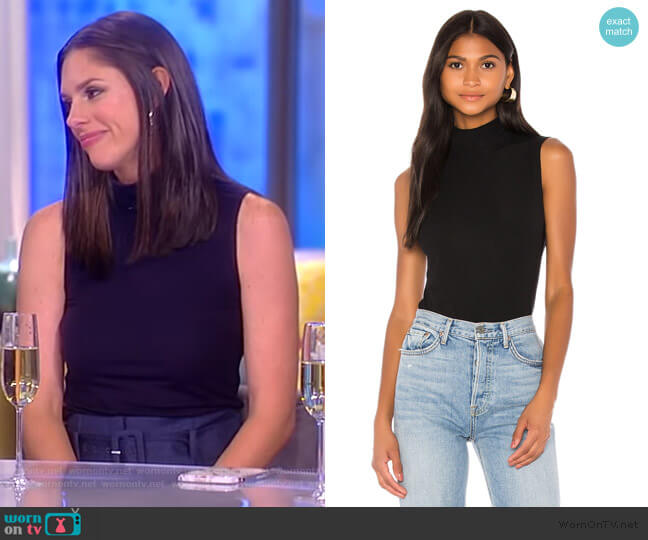 Sleeveless Turtleneck Tank by Theory worn by Abby Huntsman on The View