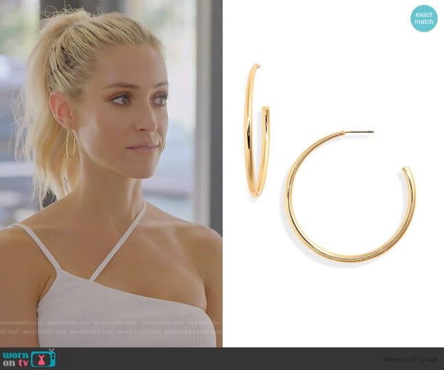 Demonbreun Hoop Earrings by Uncommon James worn by Kristin Cavallari on Very Cavallari