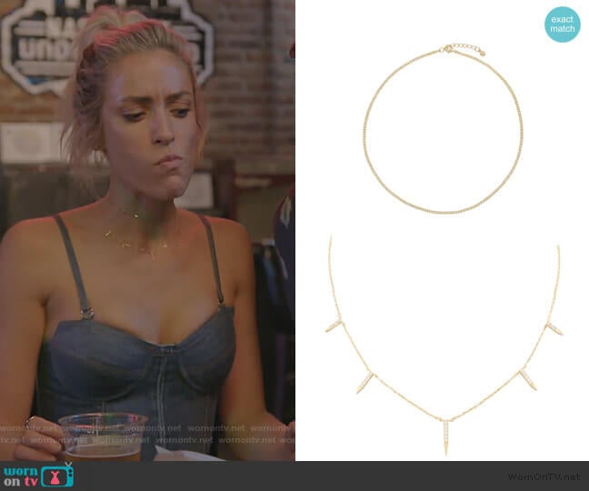 Whitby and Dagger Necklace by Uncommon James worn by Kristin Cavallari  on Very Cavallari