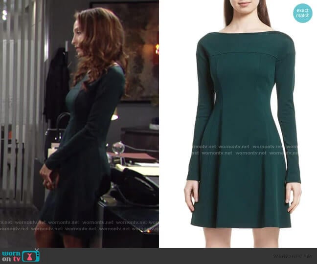 WornOnTV: Lily’s green long sleeved dress on The Young and the Restless ...