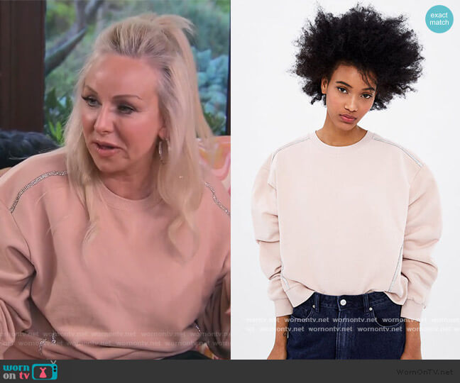 Embellished Sweatshirt by Zara worn by Margaret Josephs on The Real Housewives of New Jersey