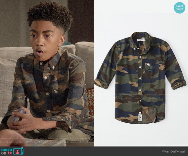 abercrombie camo shirt