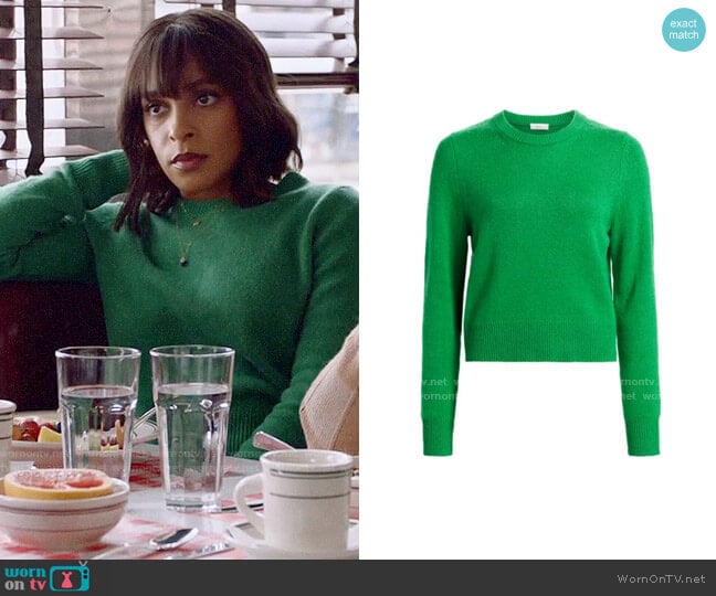 ALC Wooster Sweater worn by Edie Palmer (Megalyn Echikunwoke) on Almost Family