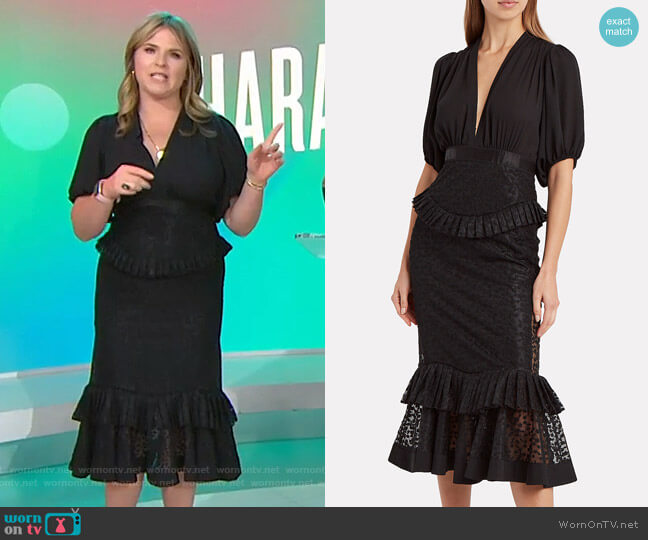 Dilarra Dress by Alexis worn by Jenna Bush Hager on Today