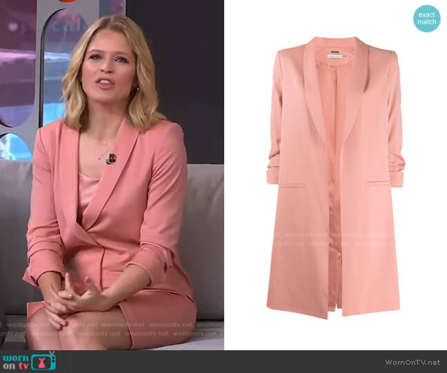 Oversized Blazer by Alice + Olivia worn by Sara Haines on Good Morning America