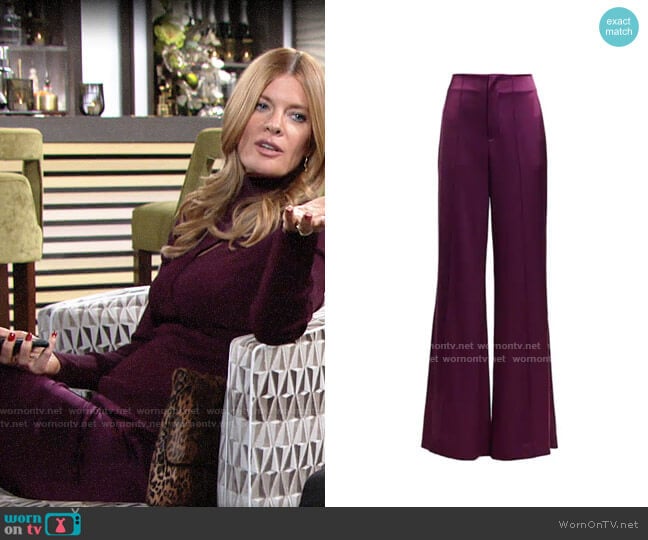 Alice + Olivia Dylan Pants worn by Phyllis Summers (Michelle Stafford) on The Young and the Restless